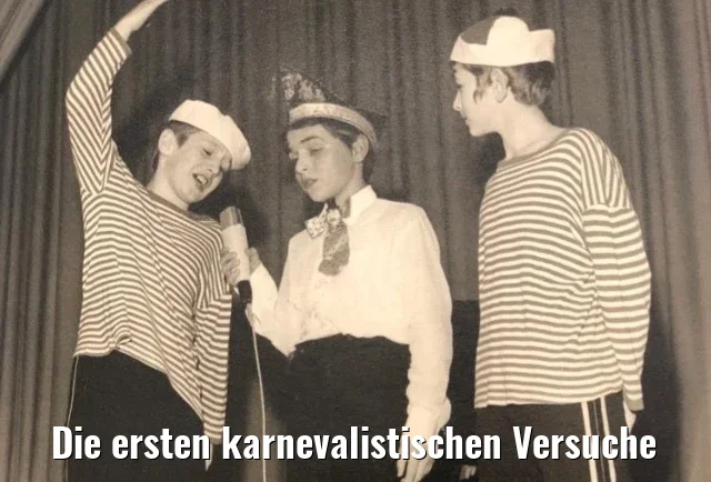 Die ersten karnevalistischen Versuche